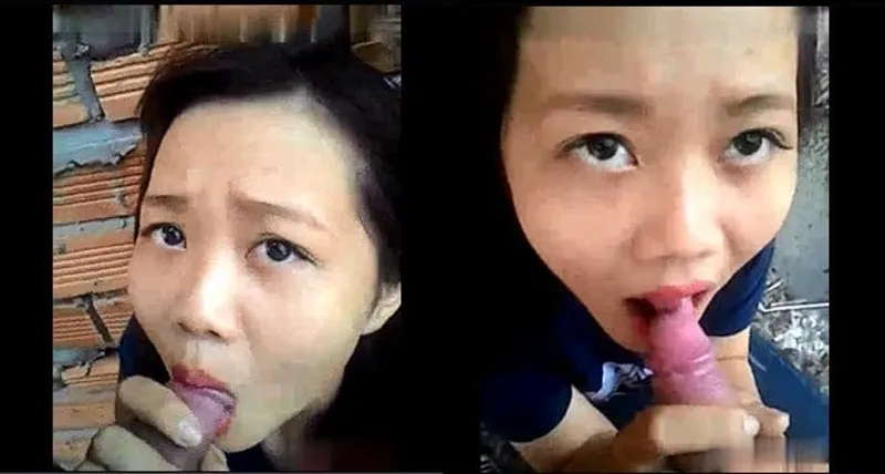 Ghệ mút cậu bé ở vườn sau nhà